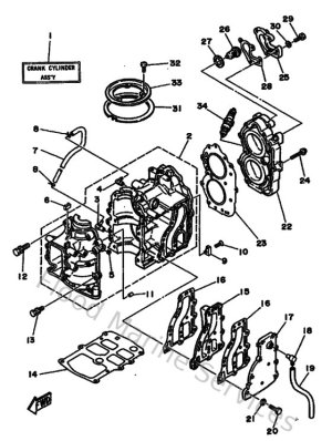 Diagram for Cylinder & Crankcase