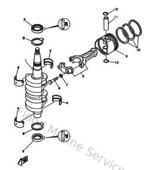 Diagram for Crankshaft & Piston