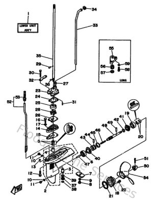 Diagram for Lower Casing & Drive 1