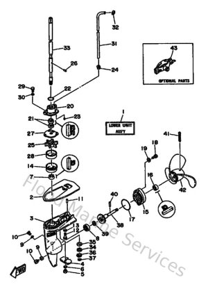 Diagram for Lower Casing & Drive 1