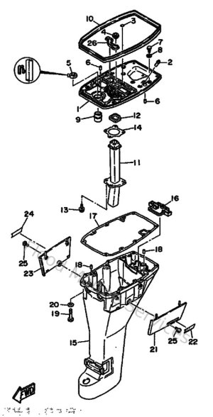 Diagram for Upper Casing