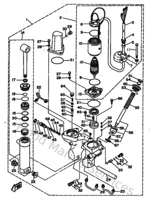 Diagram for Power Trim & Tilt Assy 2