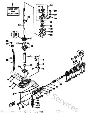 Diagram for Lower Casing & Drive 1