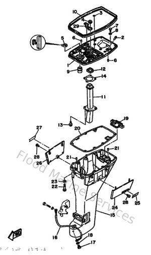 Diagram for Upper Casing