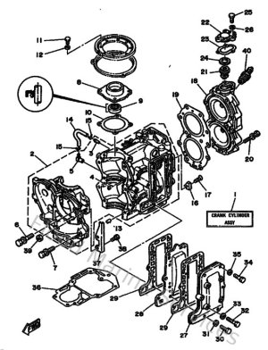 Diagram for Cylinder & Crankcase