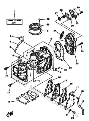 Diagram for Cylinder & Crankcase