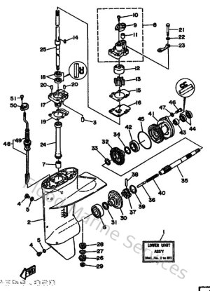 Diagram for Lower Casing & Drive 1