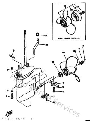 Diagram for Lower Casing & Drive 2