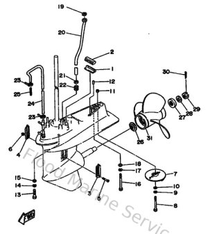 Diagram for Lower Casing & Drive 2