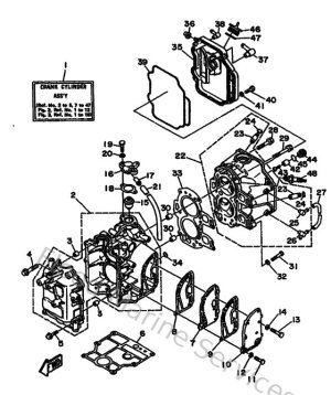 Diagram for Cylinder & Crankcase