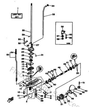 Diagram for Lower Casing & Drive 1