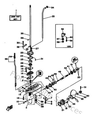 Diagram for Lower Casing & Drive 1