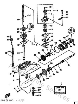 Diagram for Lower Casing & Drive 1