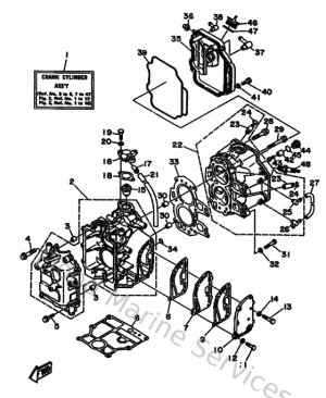 Diagram for Cylinder & Crankcase