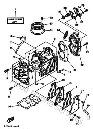 Diagram for Cylinder & Crankcase