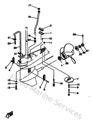 Diagram for Lower Casing & Drive 2