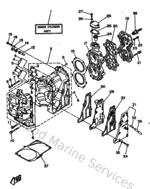 Diagram for Cylinder & Crankcase