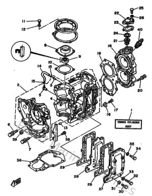 Diagram for Cylinder & Crankcase