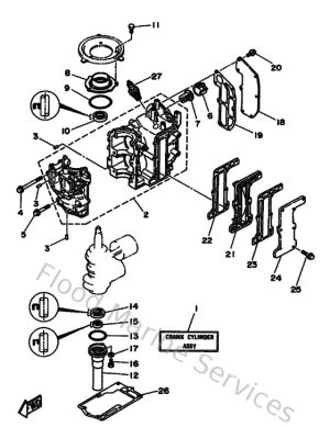 Diagram for Cylinder & Crankcase