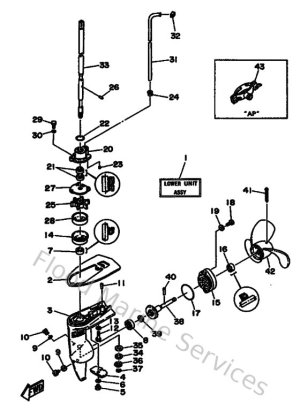 Diagram for Lower Casing & Drive