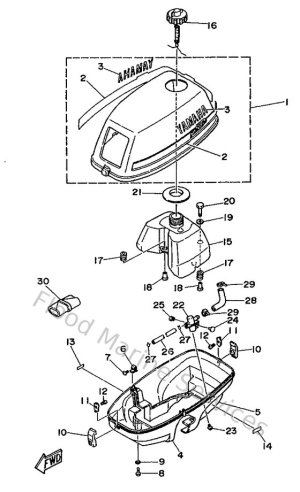 Diagram for Cylinder. Crankcase