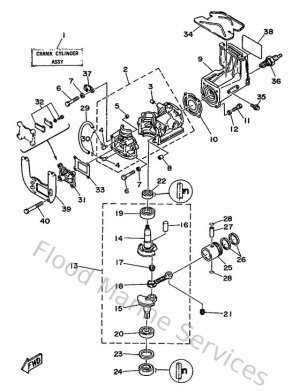 Diagram for Cylinder. Crankcase