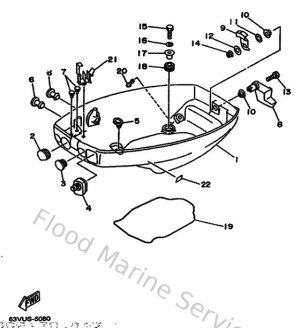 Diagram for Bottom Cowling
