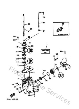 Diagram for Lower Casing & Drive 1