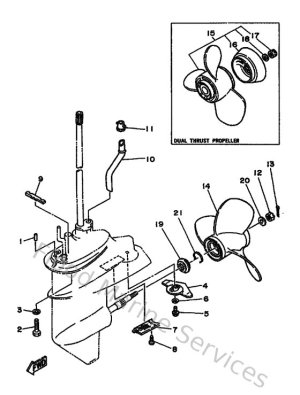 Diagram for Lower Casing & Drive