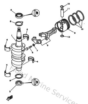 Diagram for Crankshaft & Piston