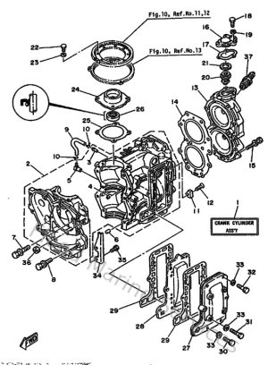 Diagram for Cylinder & Crankcase