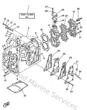 Diagram for Cylinder. Crankcase
