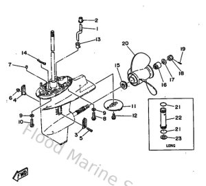 Diagram for Lower Casing & Drive