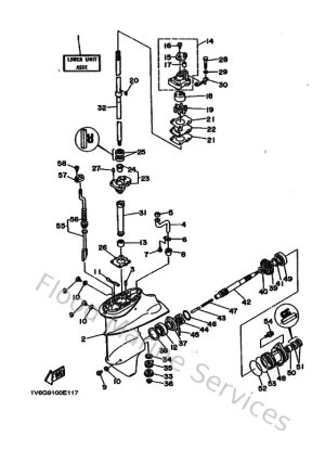 Diagram for Lower Casing & Drive 1