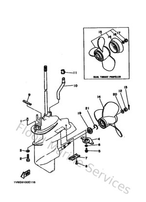 Diagram for Lower Casing & Drive 2