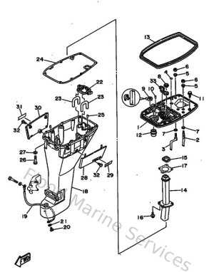 Diagram for Upper Casing