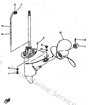 Diagram for Lower Casing & Drive