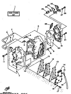 Diagram for Cylinder & Crankcase