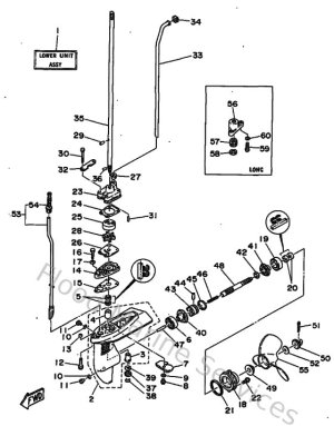 Diagram for Lower Casing & Drive