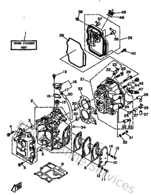 Diagram for Cylinder & Crankcase