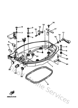 Diagram for Bottom Cowling