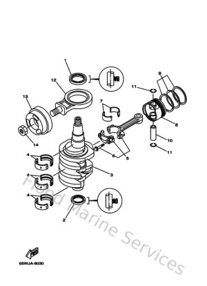 Diagram for Crankshaft & Piston