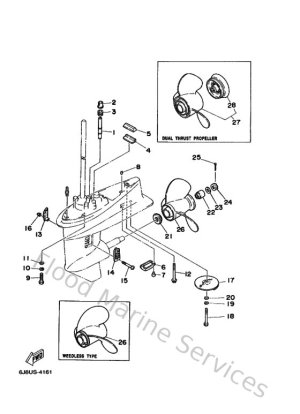 Diagram for Lower Casing & Drive 2
