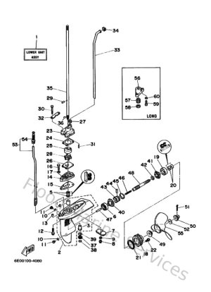 Diagram for Lower Casing & Drive