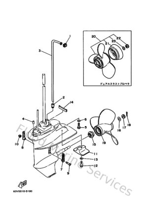 Diagram for Lower Casing & Drive 2