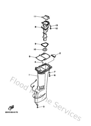 Diagram for Upper Casing