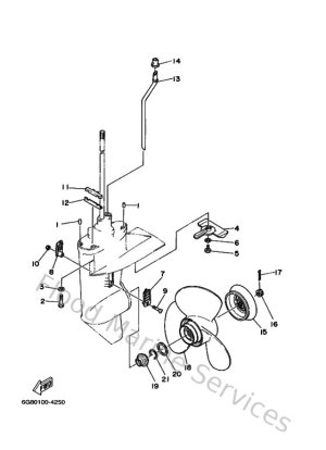 Diagram for Lower Casing & Drive 2
