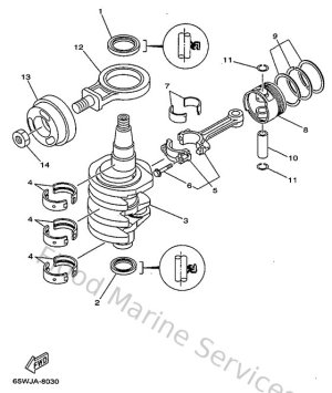 Diagram for Crankshaft & Piston