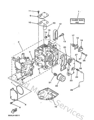 Diagram for Cylinder. Crankcase 1