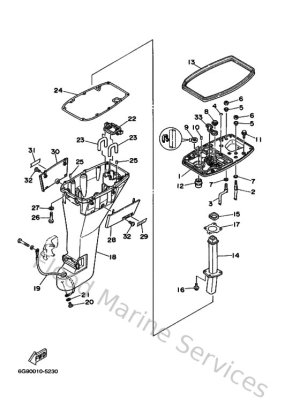 Diagram for Upper Casing